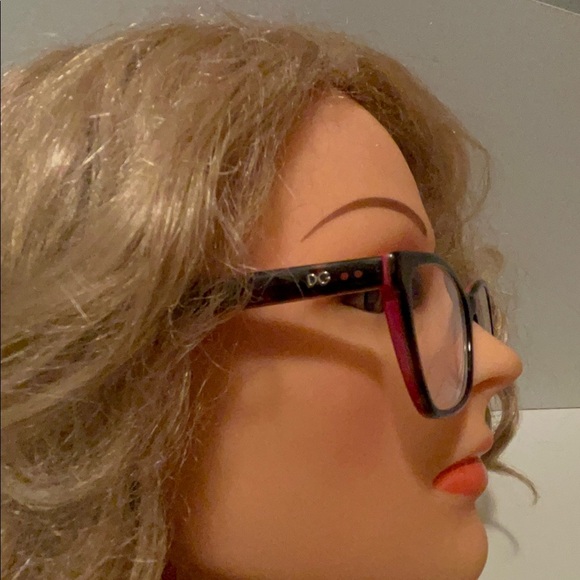 Doloc Gabbana beautiful eyeglasses red and brown - Picture 16 of 16